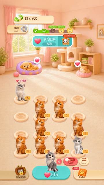 First cat placed on the manor mat with a purchase tip